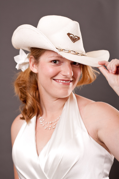 Lauren in her cowboy hat
