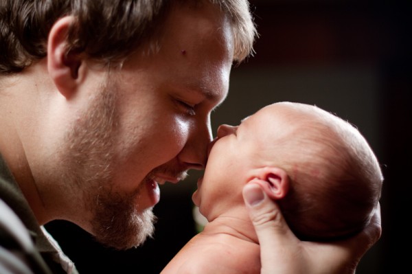 baby with dad