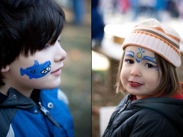 face painting at LEAF