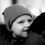 Ethan gets ready to go out in the cold