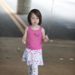 Lucy with balloon