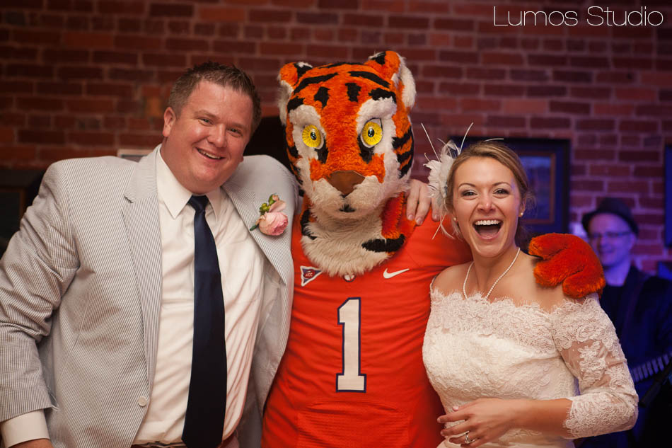 The Clemson tiger came to the wedding!