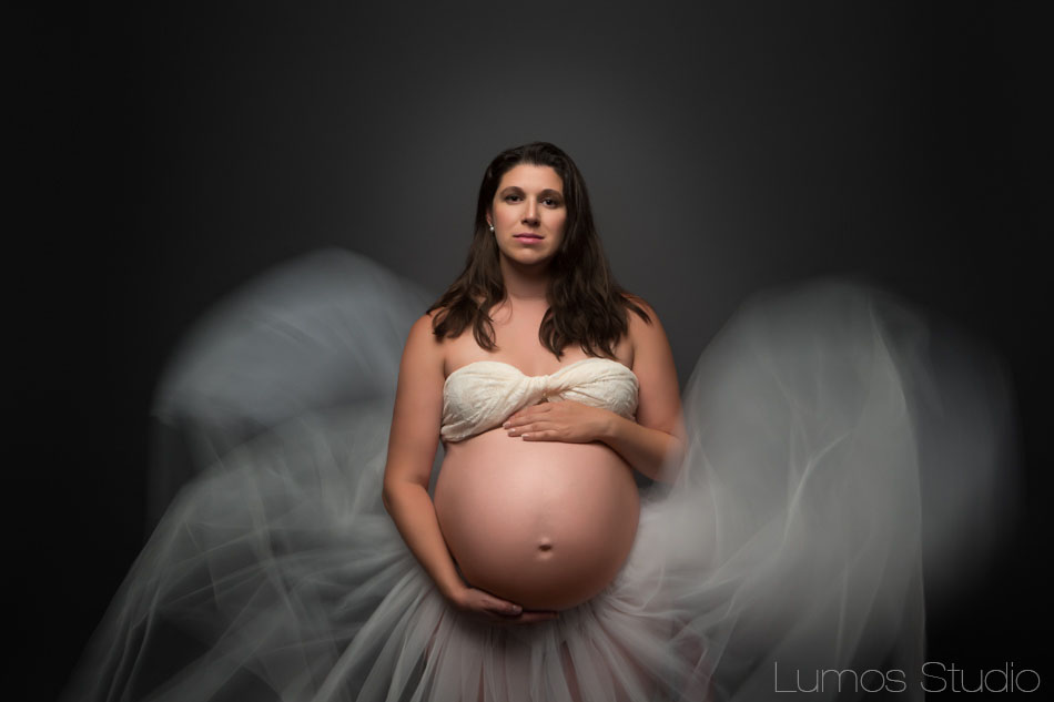 Maternity photo in tutu